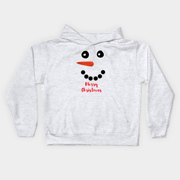 Snowman Kids Hoodie by Lionik09